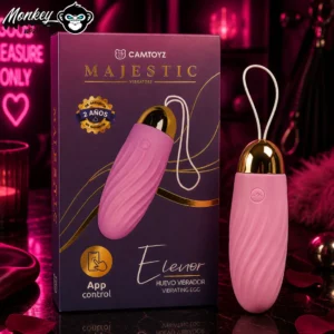 Huevo vibrador con app Elenor Majestic rosado