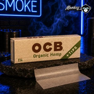 Papel OCB Organic Hemp 1 1/4 + Tips