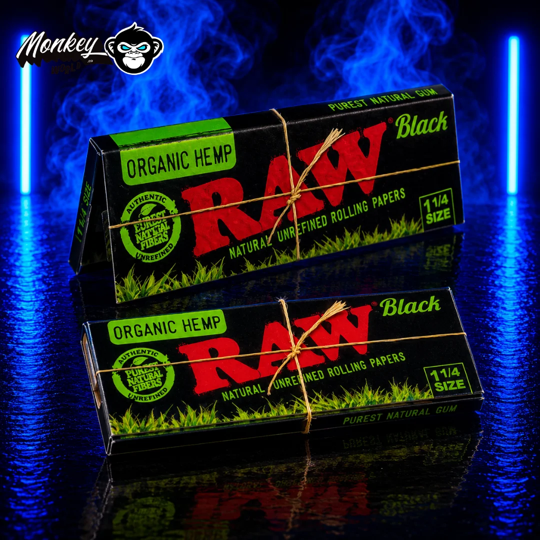 RAW Black Organic Hemp 1 1/4